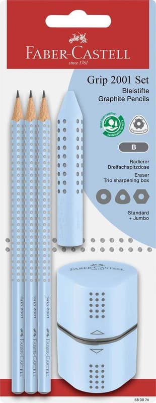 Faber-Castell Set Grip 2001 sky blue
