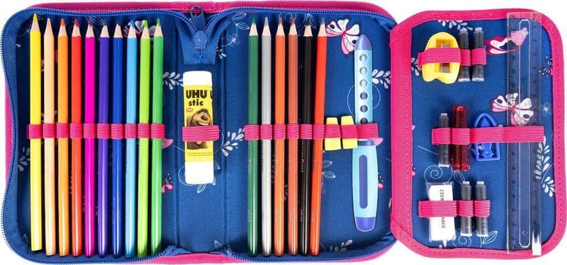 Eberhardt Faber Federpennal befüllt, Schmetterling 32-tlg