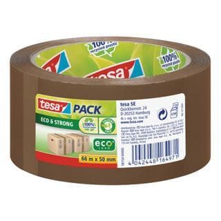 TESA adhesive tape Eco & Strong 58154 50 mm x 66 m brown