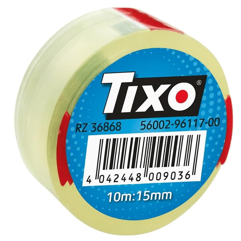 TIXO Klebeband 56002 15 mm x 10 m + Clip