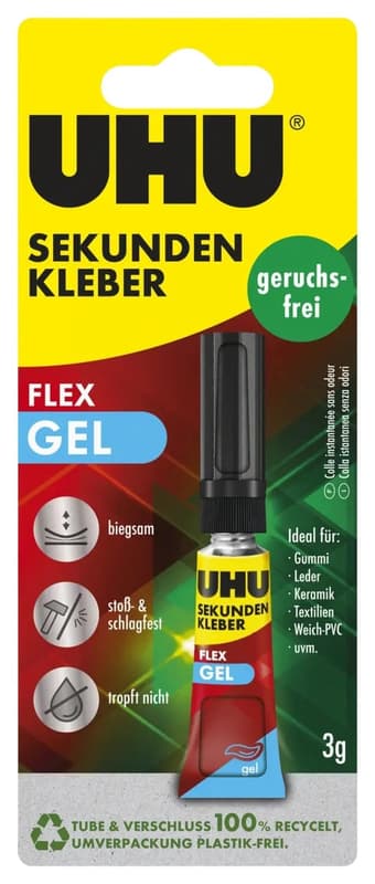 UHU Sekundenkleber Flex Gel 3 g