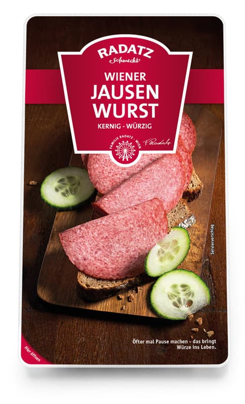 Radatz Jausenwurst geschnitten