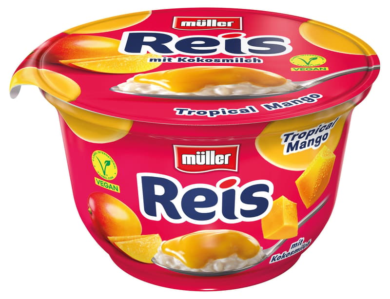 Müller Milchreis Tropical Mango VEGAN