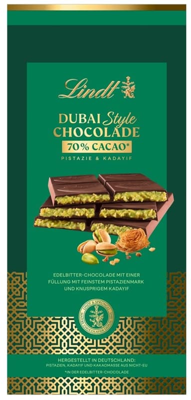 Lindt Dubai Style Tafel Dark