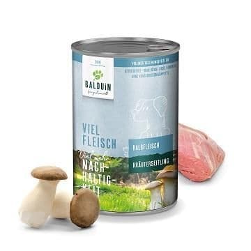 BALDUiN Hund Kalb & Kräuterseitling