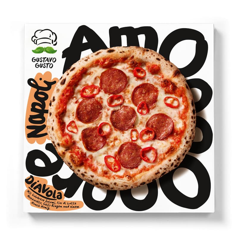 Gustavo Gusto Amore Napoli Pizza Diavola (tiefgekühlt)