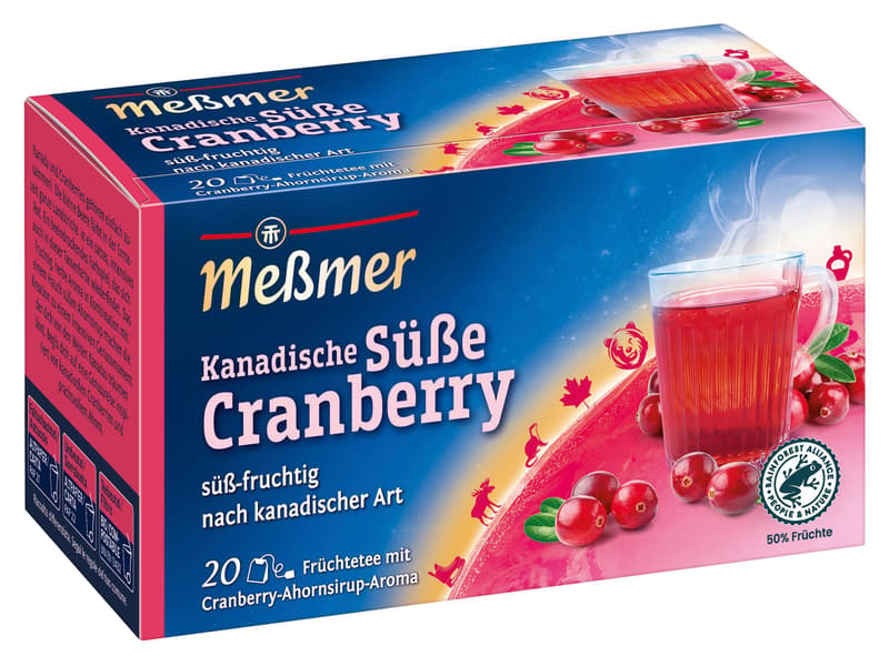 MEßMER Kanadische Süße Cranberry Teebeutel