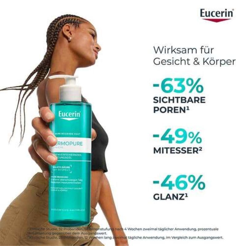 Eucerin DermoPure Clinical porenverfeinerndes Reinigungsgel 400ml