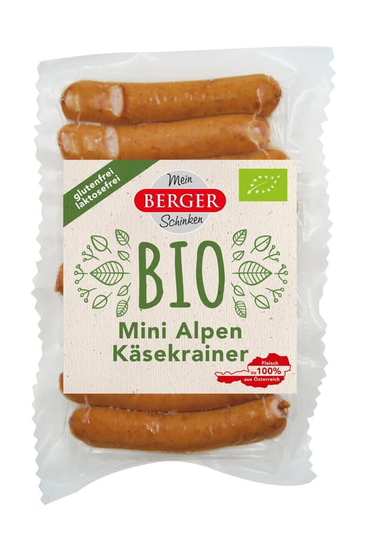 Berger Organic Mini Cheese Sausages