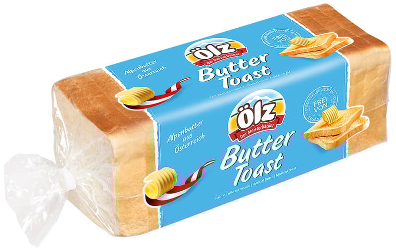 Ölz Butter Toast geschnitten
