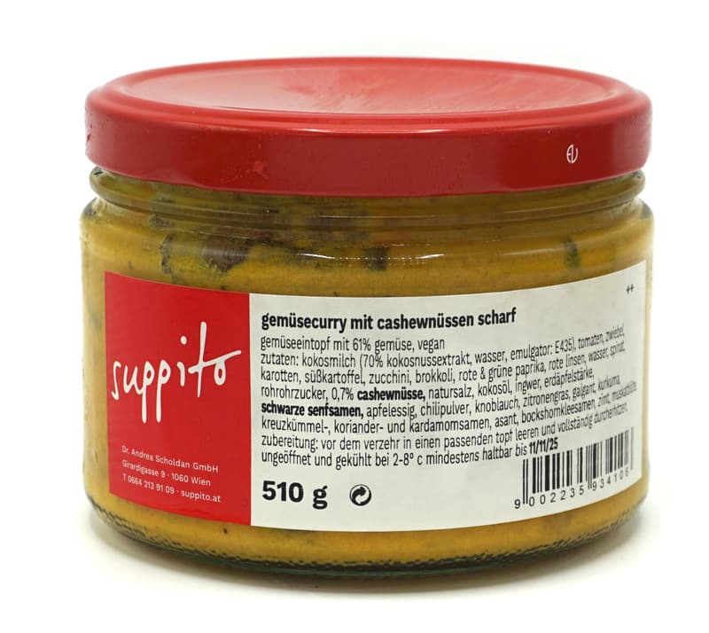 Suppito Gemüsecurry mit Cashewnüssen