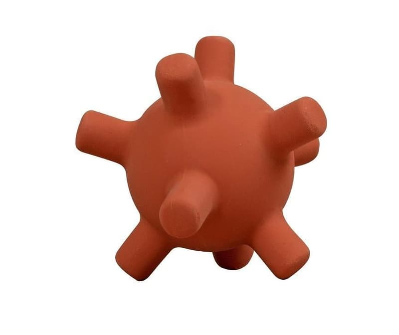 FILIBABBA Motorikball aus 100% Naturkautschuk - Baby Sense Ball Rust