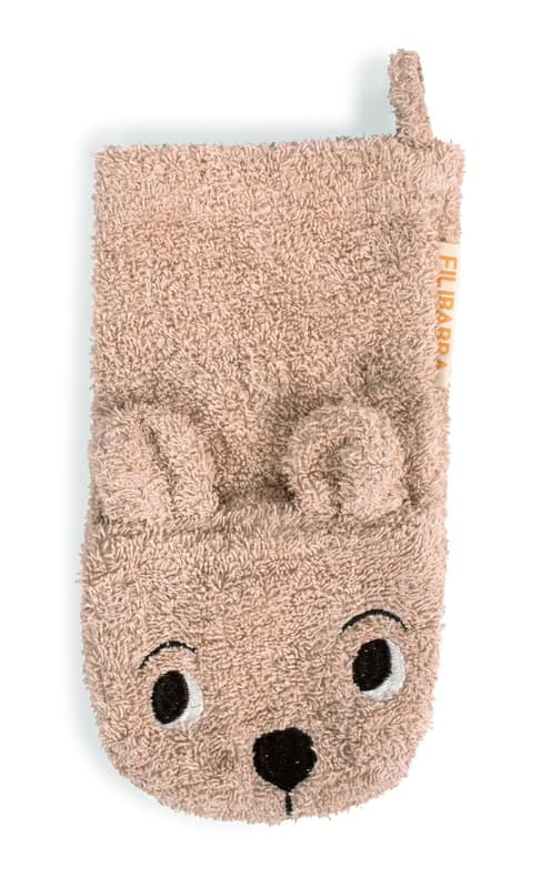 FILIBABBA Waschhandschuh Baby GOTS - Bär