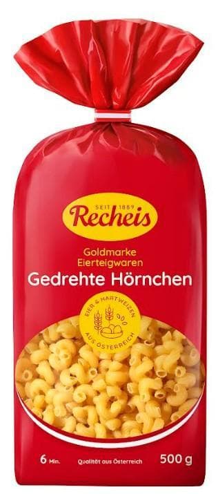 Recheis Goldmarke Hörnchen gedreht