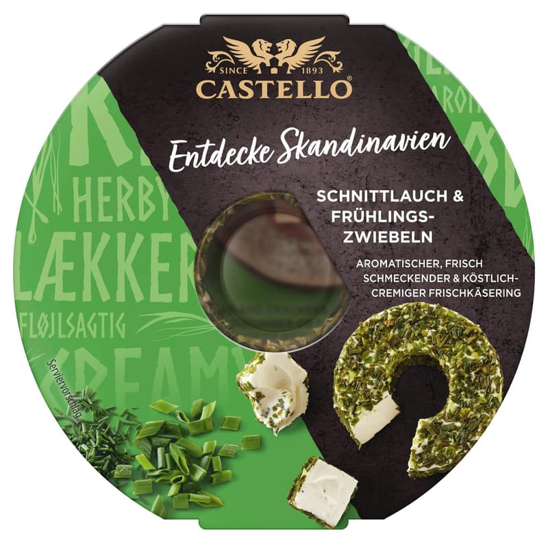 Castello Frischkäsering Schnittlauch & Frühlingszwiebel