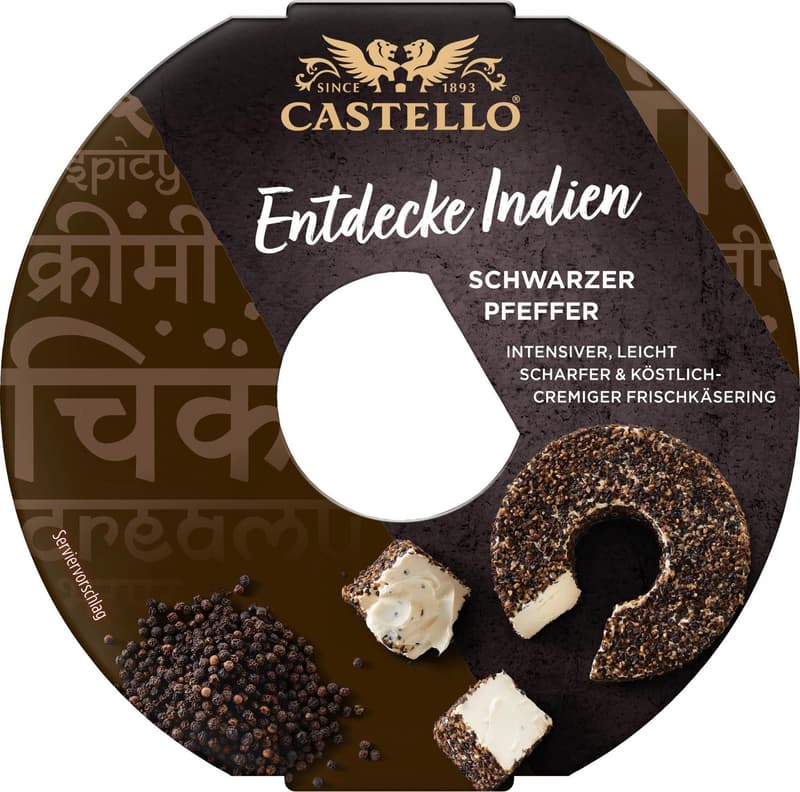 Castello Frischkäsering Schwarzer Pfeffer