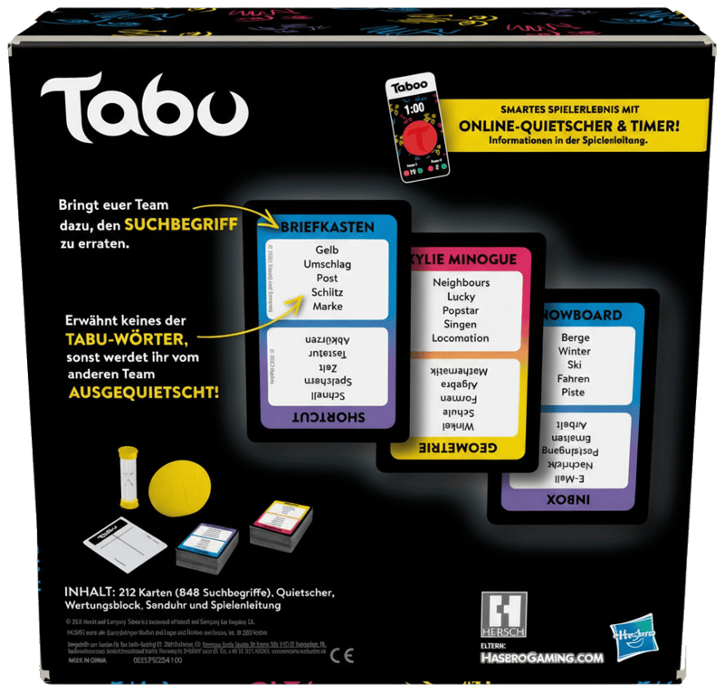 Brettspiel Tabu