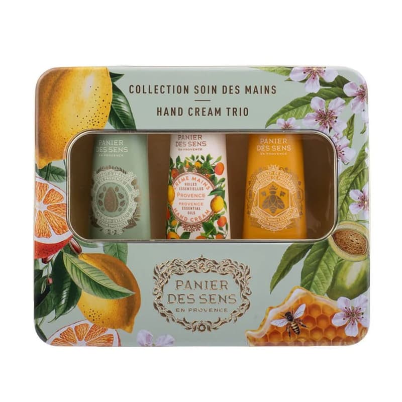 Panier des Sens Mini Handcreme 3er Set (Mandel Honig Provence) 