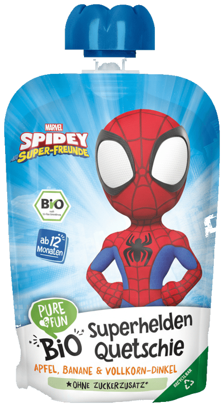 PURE & FUN BIO Spidey Superhelden Quetschie