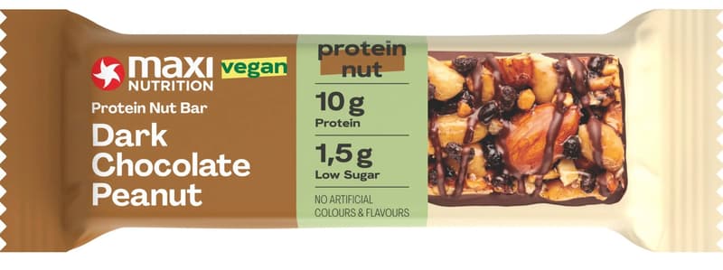 Maxi Nutrition Dark Chocolate Peanut Protein Bar vegan