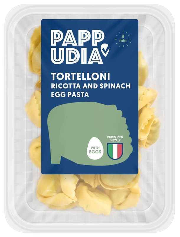Pappudia Tortelloni Ricotta und Spinat
