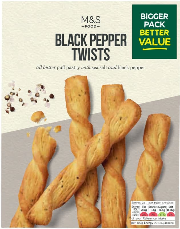 Marks & Spencer Black Pepper Twists