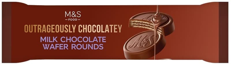 Marks & Spencer Outrageously Chocolatey Milk Chocolate Wafer Rounds
