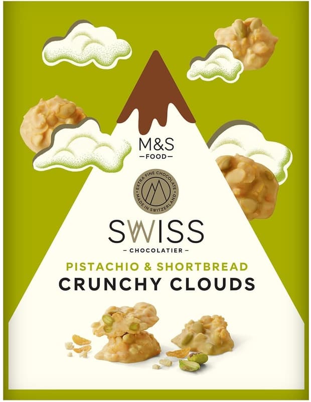 Marks & Spencer Pistachio & Shortbread Crunchy Clouds