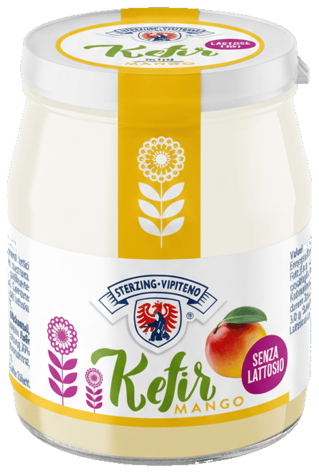 Sterzinger Kefir Mango im Glas laktosefrei