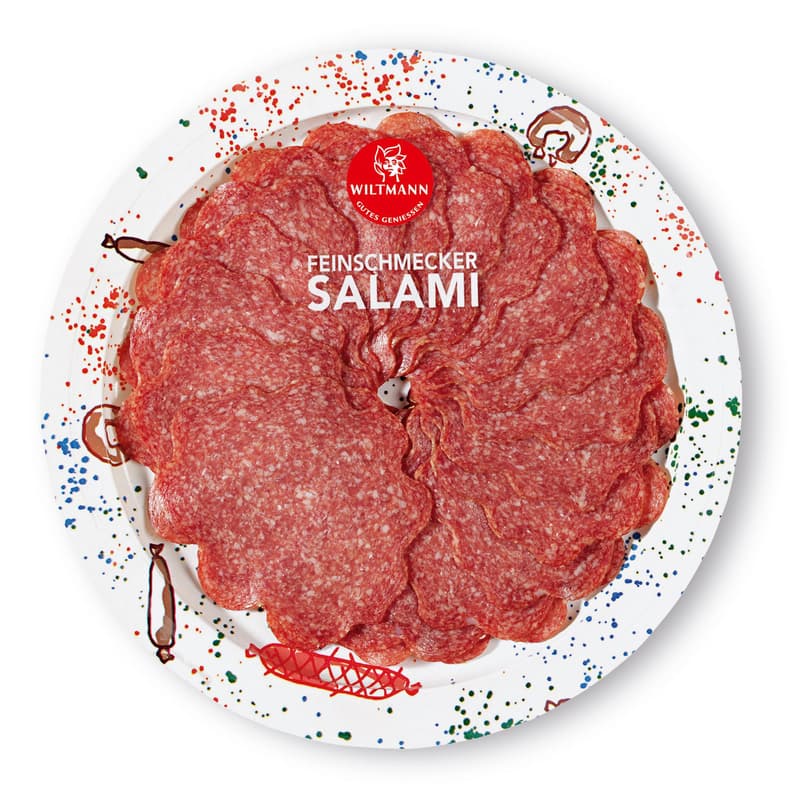 Wiltmann Salami Feinschmecker geschnitten