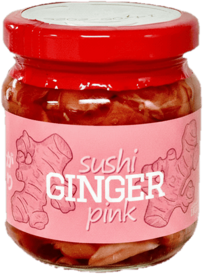 Hachi Pink Sushi Ginger Jar