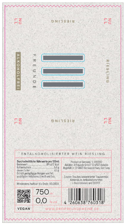 III Freunde Riesling alcoholfree