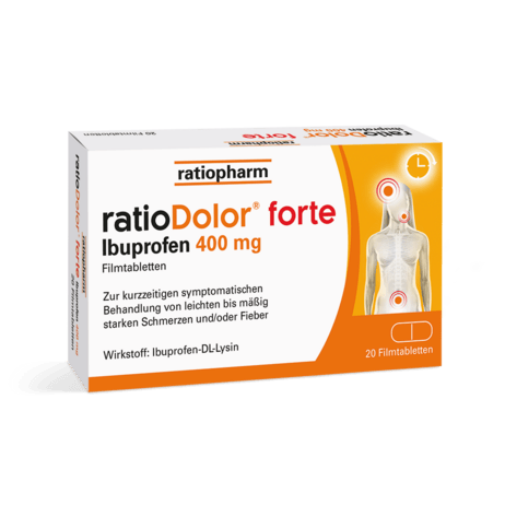 ratioDolor Ibuprofen 400 mg Filmtabletten