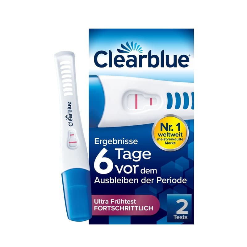 CLEARBLUE Schwangerschaftstest Ultrafrüh 2 Hormone 