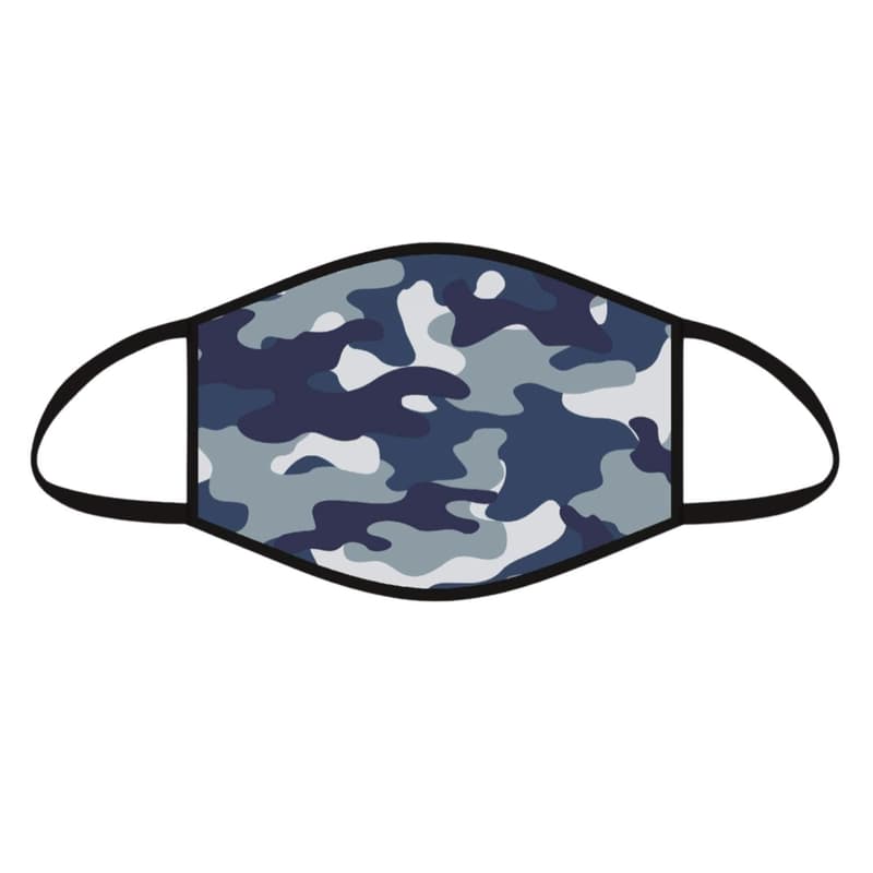 Atemschutzmaske Mund-Nasen-Schutz Camouflage Blau