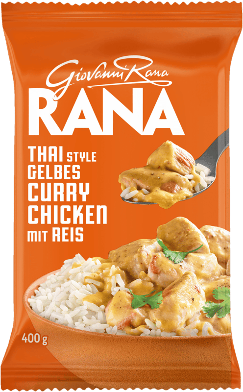 Rana Thai Style Gelbes Curry Chicken mit Reis