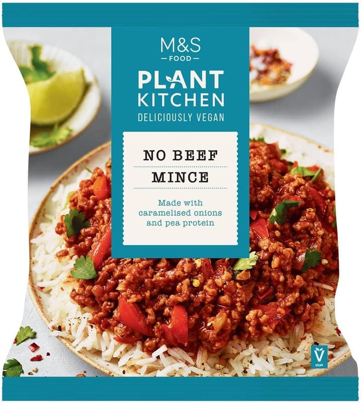 Marks & Spencer Pea Protein Mince with Caramelised Onions