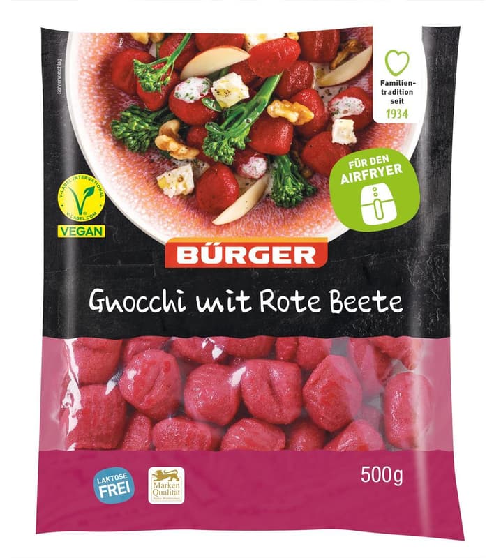 Bürger Gnocchi with beetroot