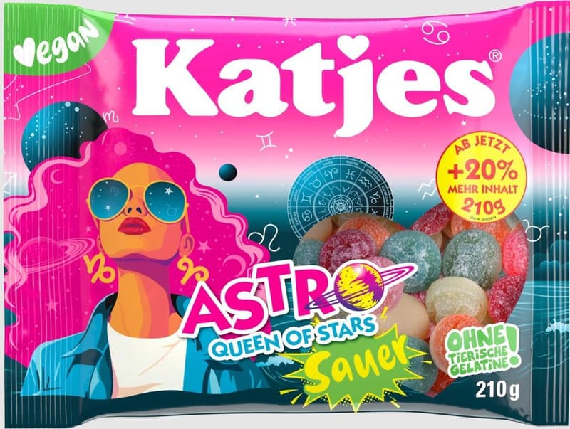 Katjes Astro Queen of Stars Sauer