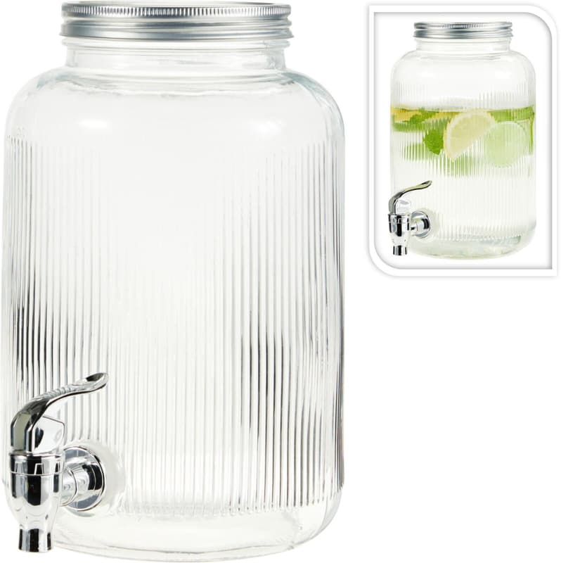 Getränkespender aus Glas
