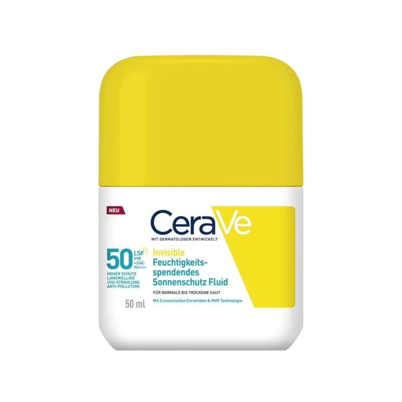 CeraVe Invisible Feuchtigkeitsspendendes Sonnenschutz Fluid LSF50 