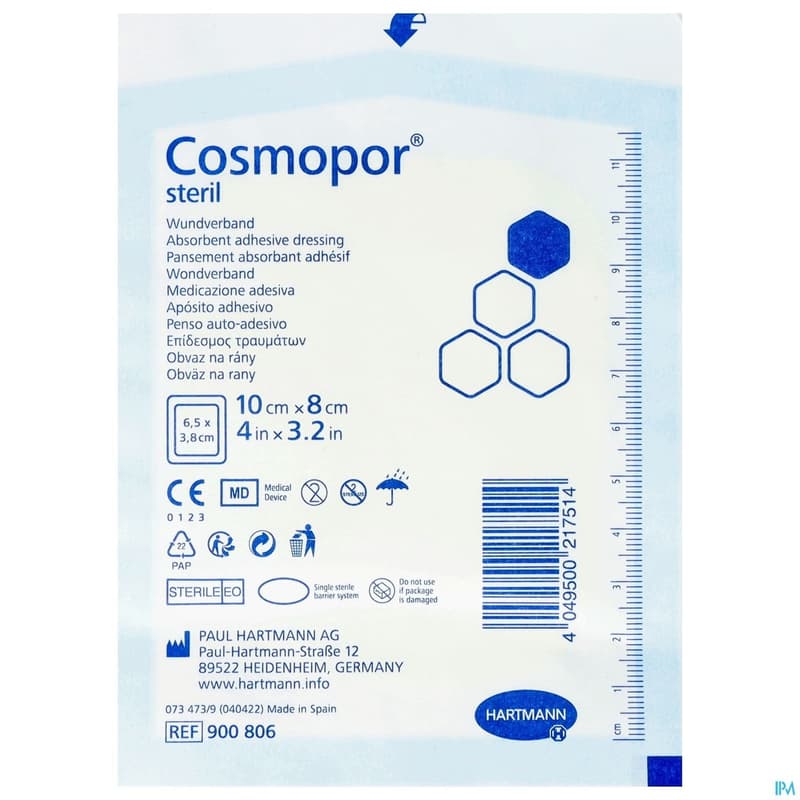 Cosmopor Wundverband selbstklebend 10X8 cm 