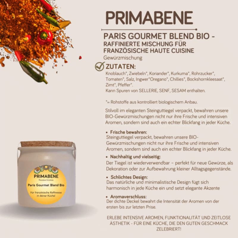 Paris Gourmet Blend Bio Primabene  