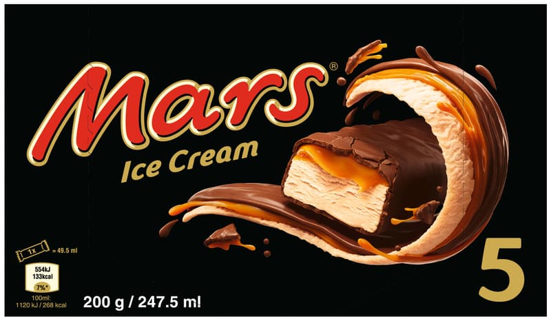 Mars Multipack Eisriegel 5er (tiefgekühlt)
