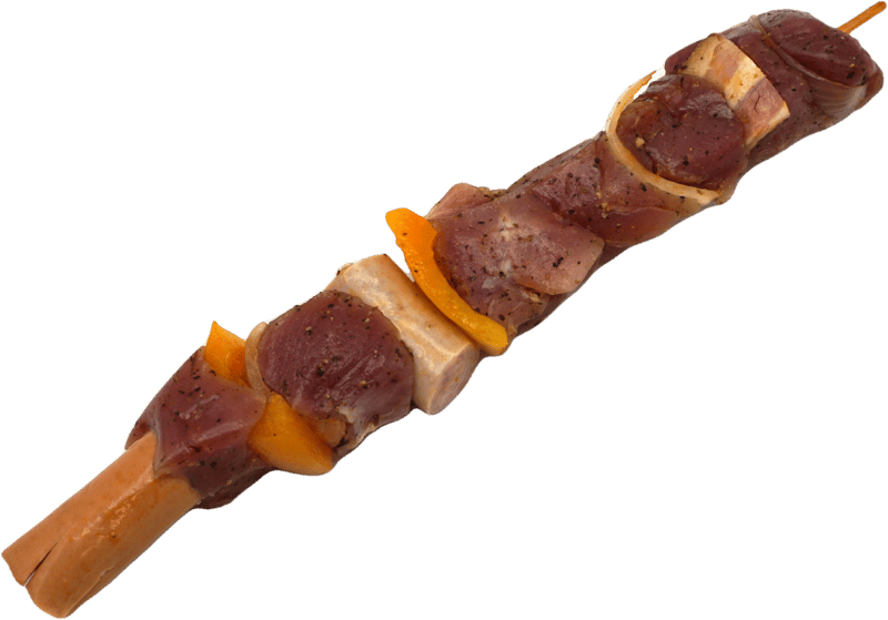 Fleischerei Schwarzböck Schweinslungenbratenspieß in Grillmarinade