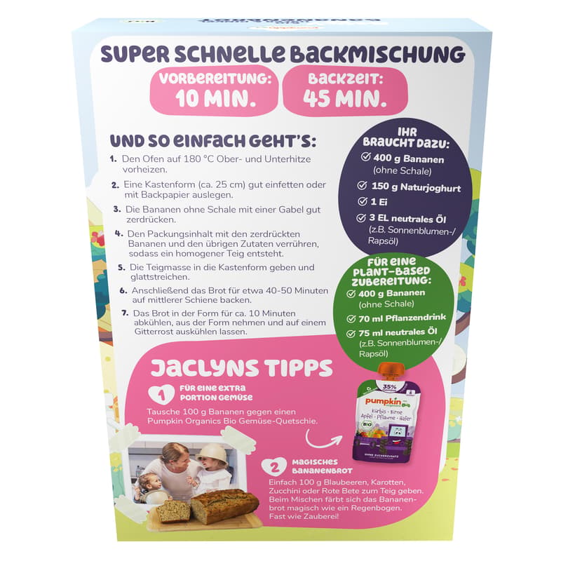 Bluey Organic Oat & Spelt Banana Bread Baking Mix from 3+ years