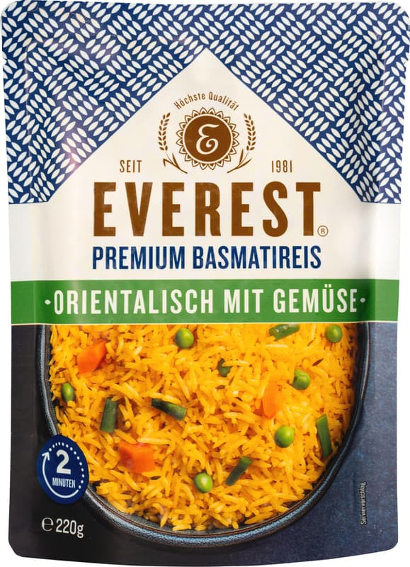 Everest Basmati Expressreis Orientalisch mit Gemüse