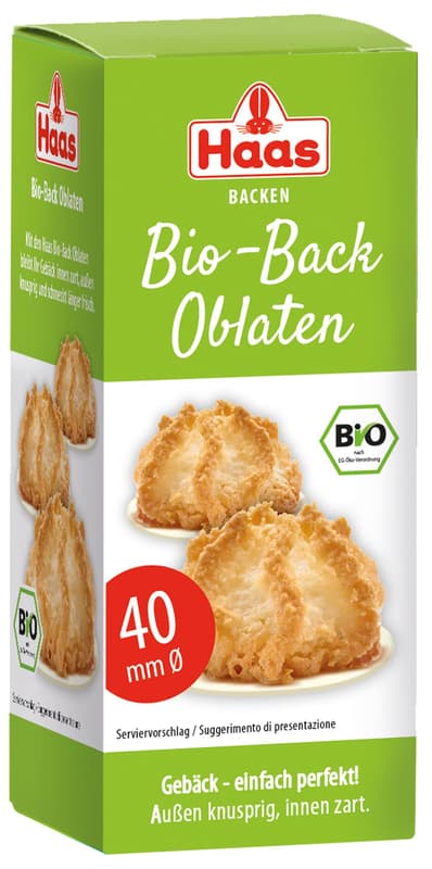 Haas BIO Back Oblaten Rund 40mm