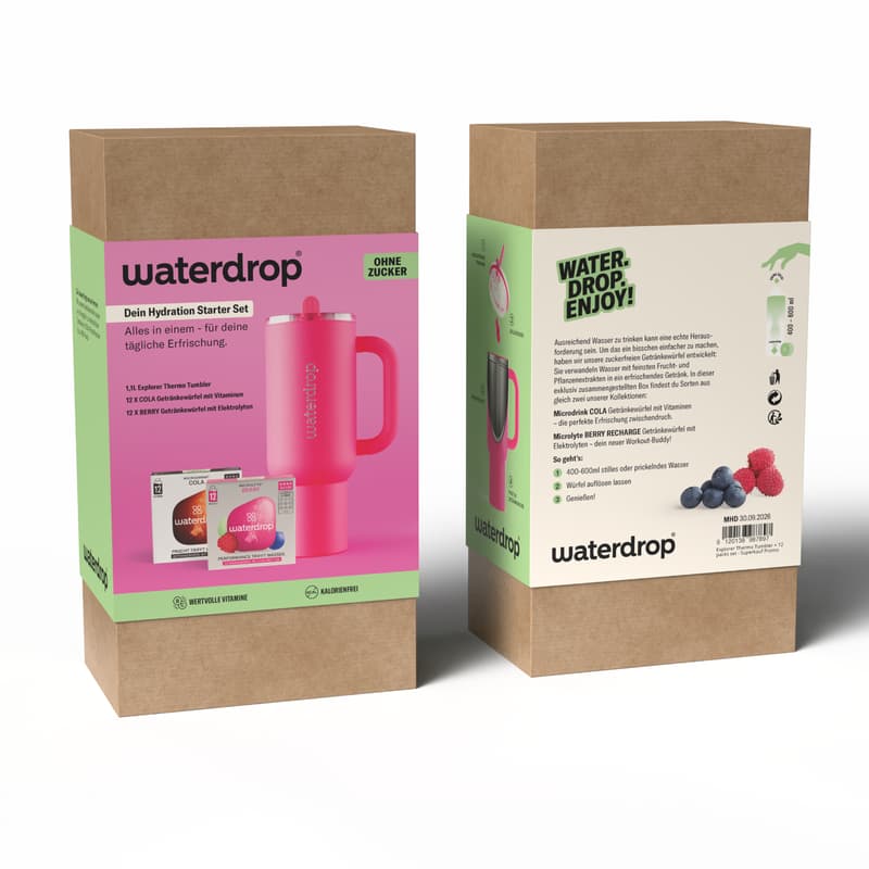 Waterdrop Explorer Bottle + Berry & Cola