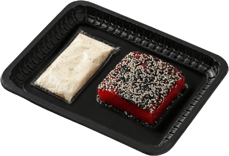 Oceans Thunfisch Steak mit Sesam Kruste & Limetten-Ingwer Mayonnaise